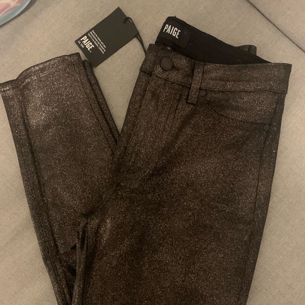 NWT Paige Horton Ultra Skinny Shimmer Pants